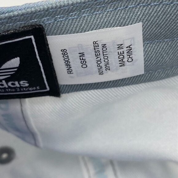 ADIDAS ORIGINALS TIE-DYED STRAP-BACK HAT UNISEX MEDIUM GREY ONE SIZE - Picture 7 of 9